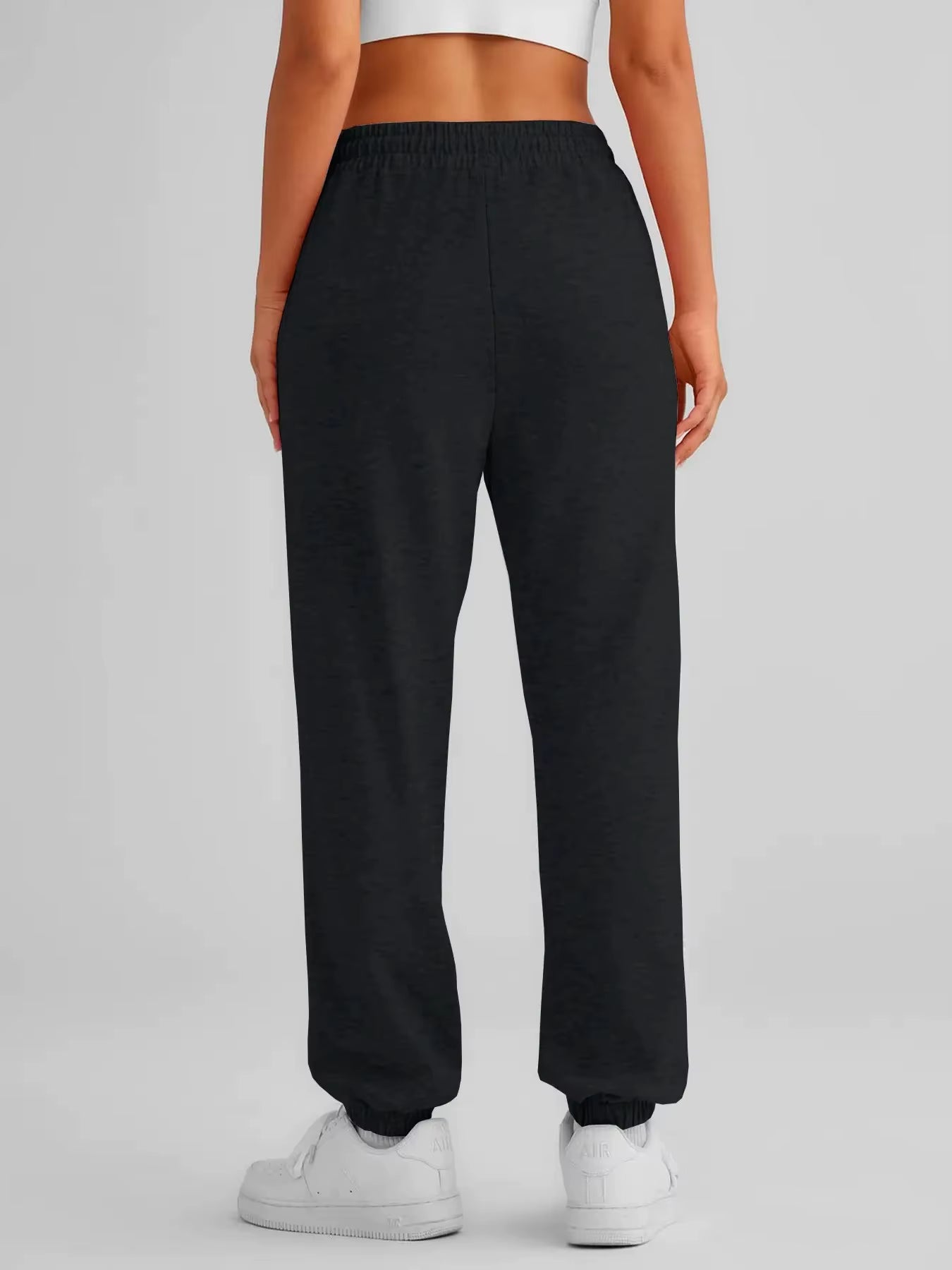 Women'S Cinch Bottom Sweatpants High Waisted Athletic Joggers