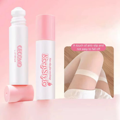 Portable 10G Anti-Slip Glue Body Skin Roll on Bra Non-Slip Fixed Adhesive Anti-Exposure Roll on Skin Adhesive for Clothing Dress